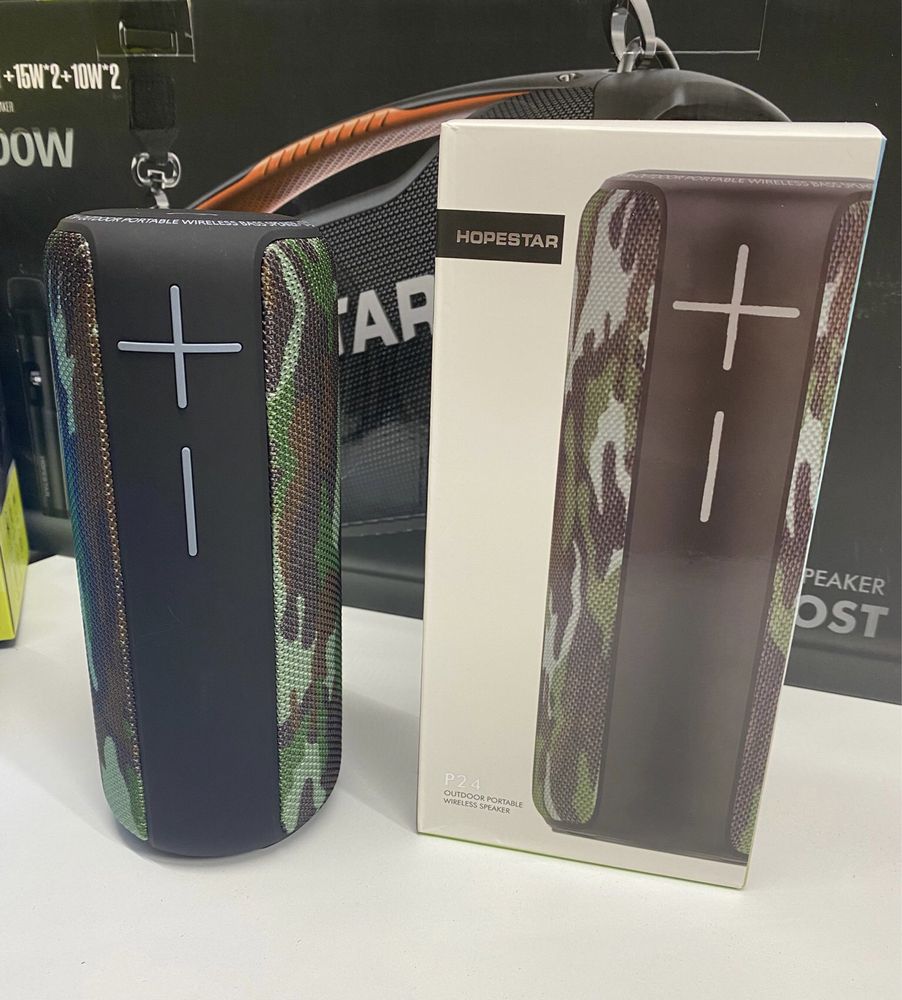 Boxa Portabila 20W Hopestar Wifi Radio Bluetooth Extra Bass Negru/Rosu