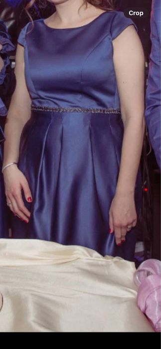 Rochie Mirandi, culoare bleumarin