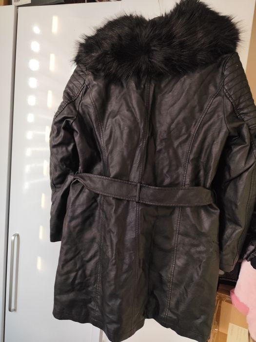 Дамска шуба от изкуствена кожа