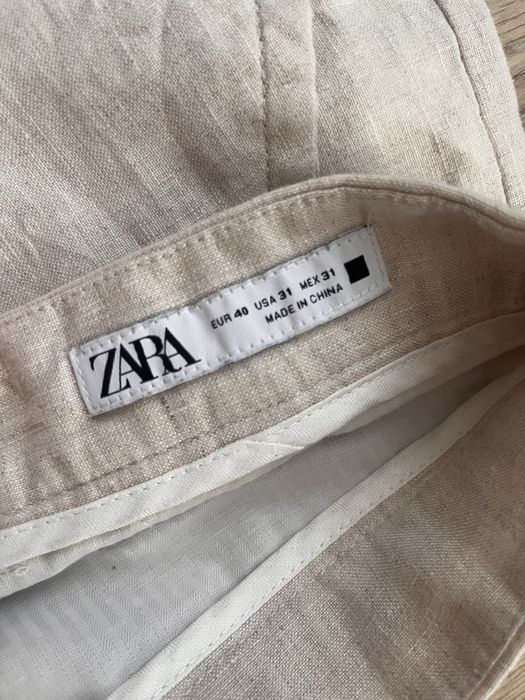 Ленени панталони ZARA
