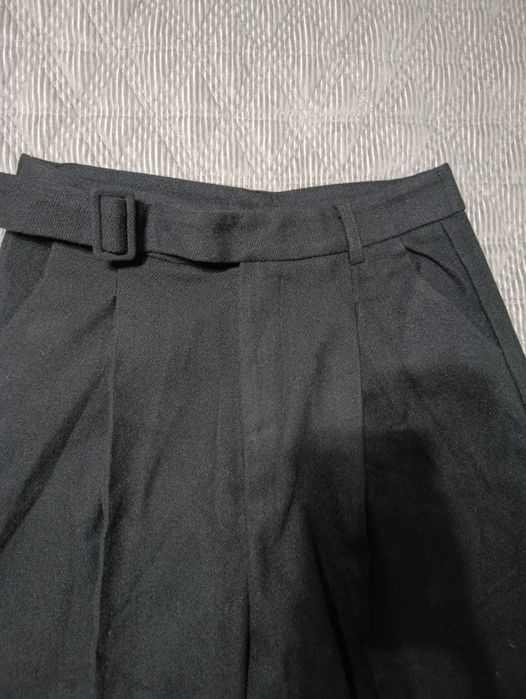 Драповое брюки с ремнем