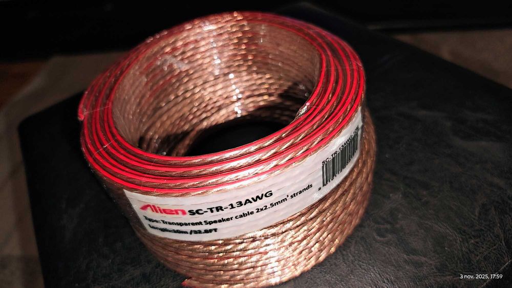 Cablu pentru boxe 2x2,5