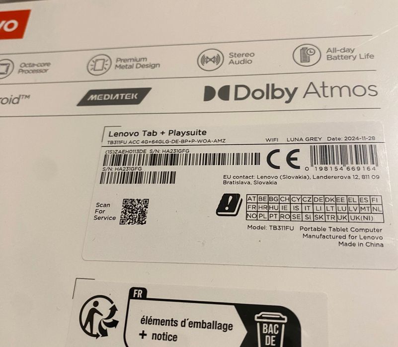 Lenovo Tab with Lenovo Play Suite