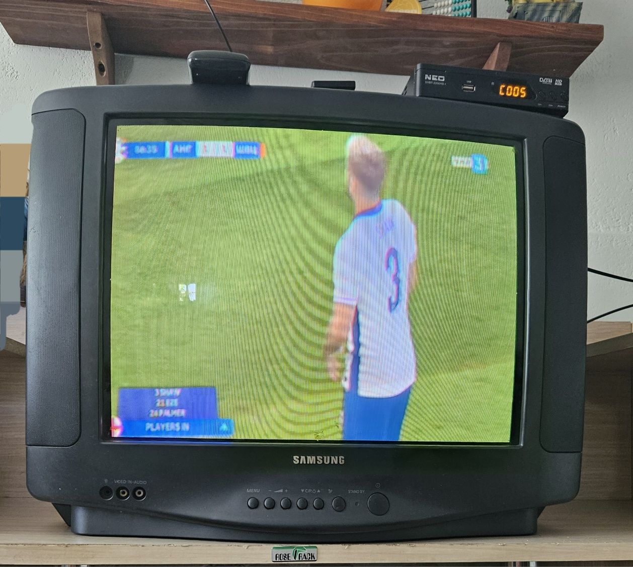 Телевизор Samsung с кинескоп 21" екран + декодер Neo