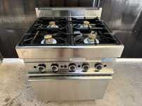 Aragaz profesional pe gaz 4 ochiuri si cuptor MODULAR acceptam schimb