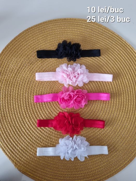 Bentite elastice fetite -25 lei set 3 buc