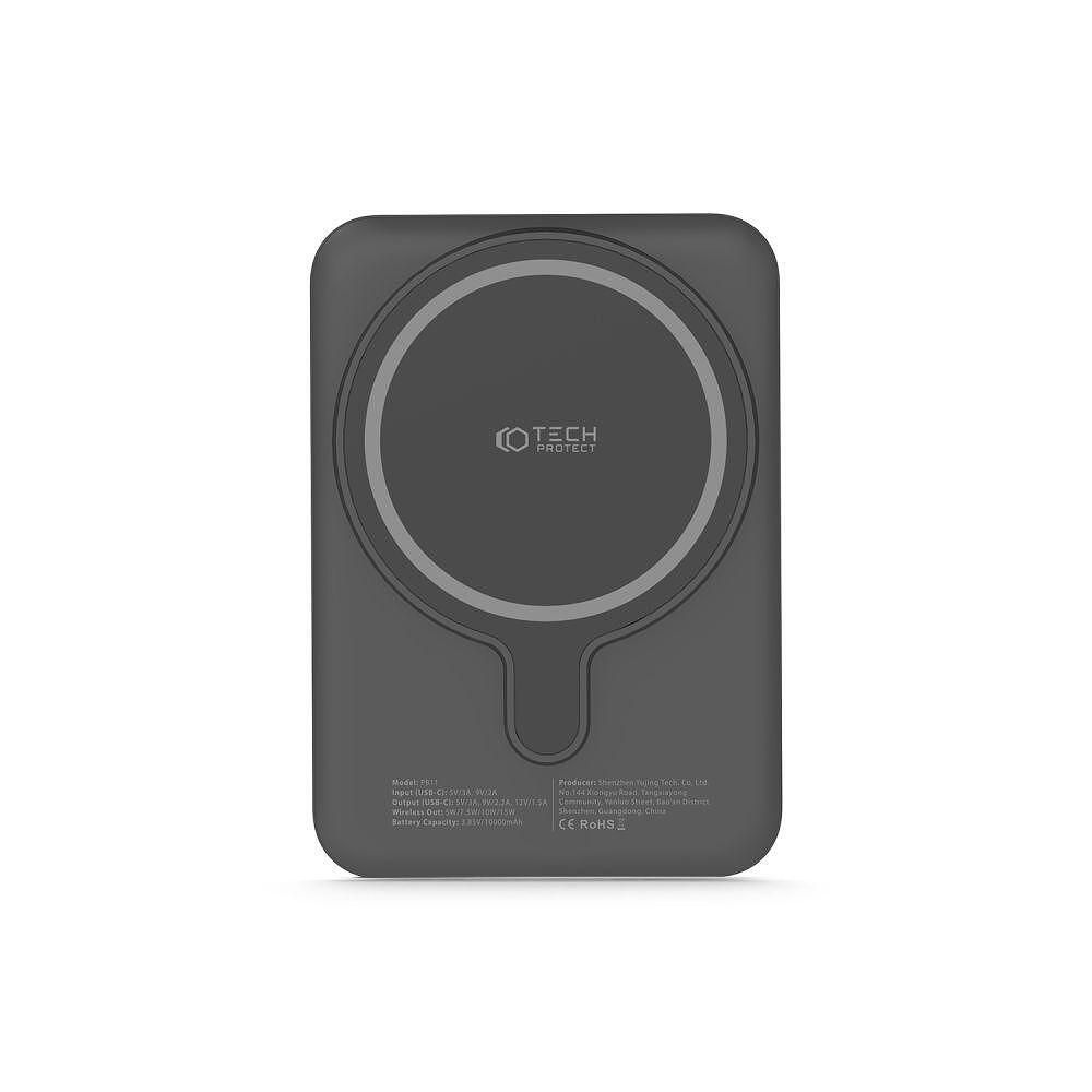 Батерия tech - protect lifemag magsafe power bank 10000mah черна