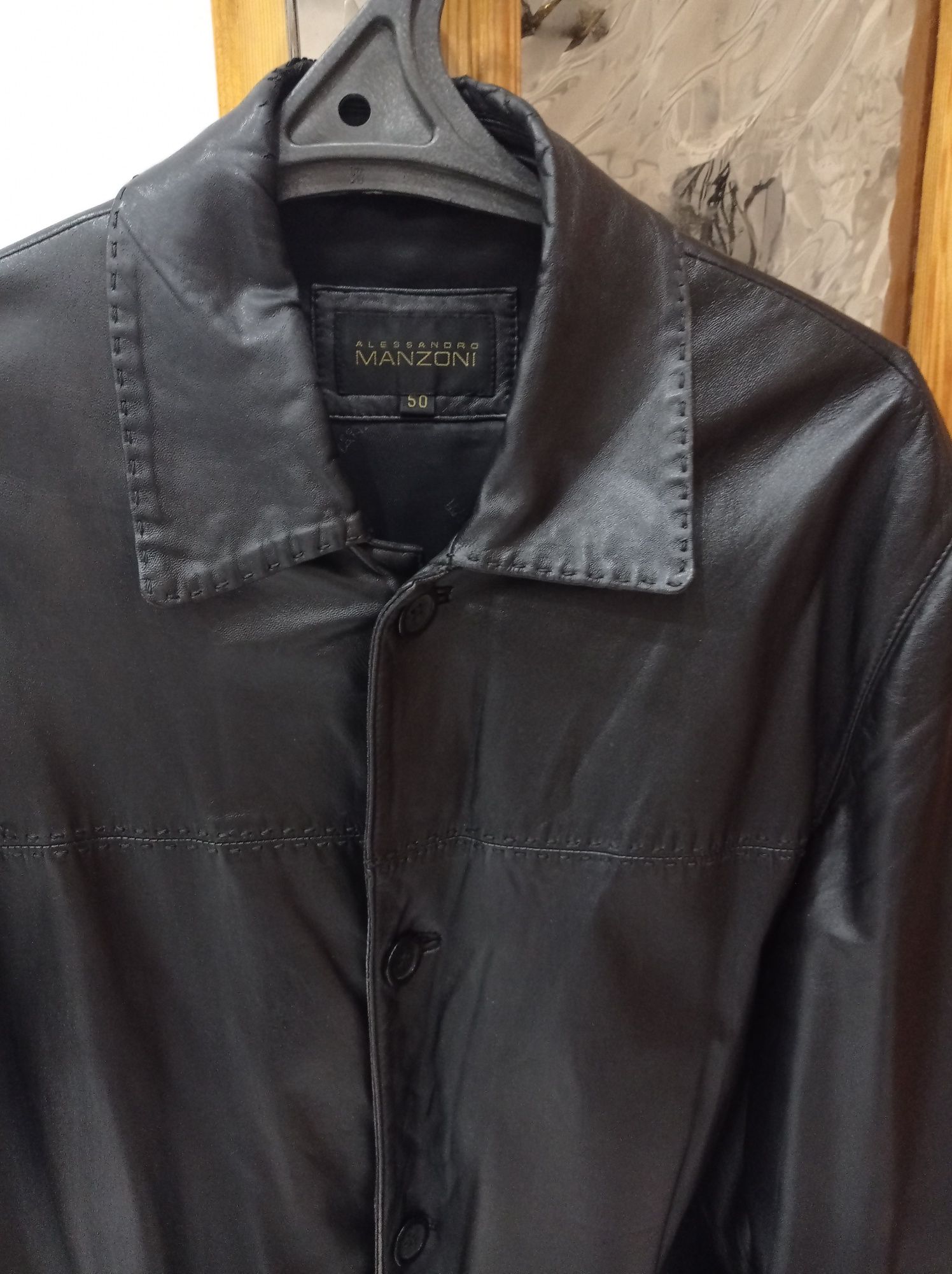 Кожаная тонкая куртка 50-52 размер из кожи высокого качества