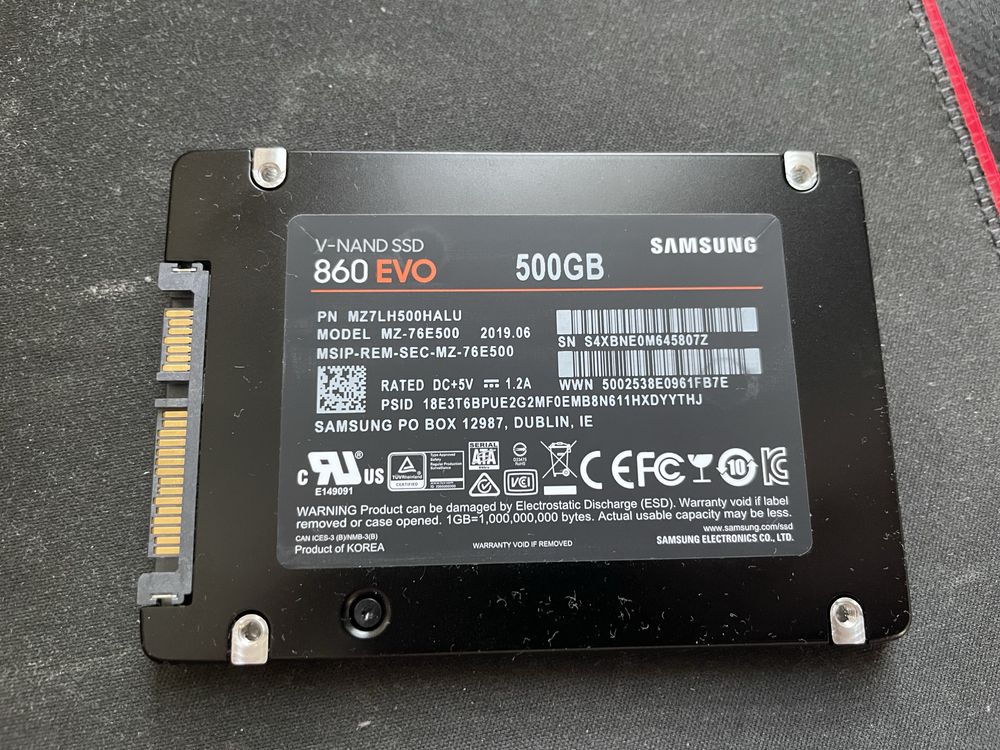 SSD Samsung V-Nand 860 Evo 500 GB