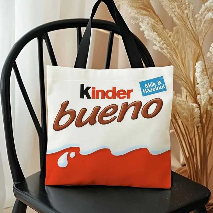 Geanta umăr casual ,cool cu imprimeu Kinder Bueno