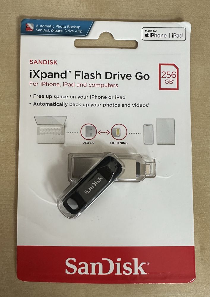 iXpand Flash Drive Go 256GB iPhone iPad NOU SIGILAT usb stick