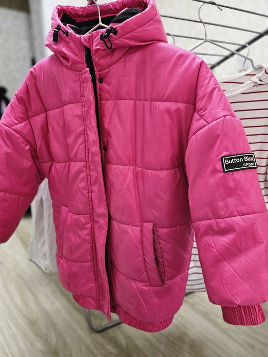 Тренч, плащ для девочек, 9-10 лет, zara, lc waikiki, blue button