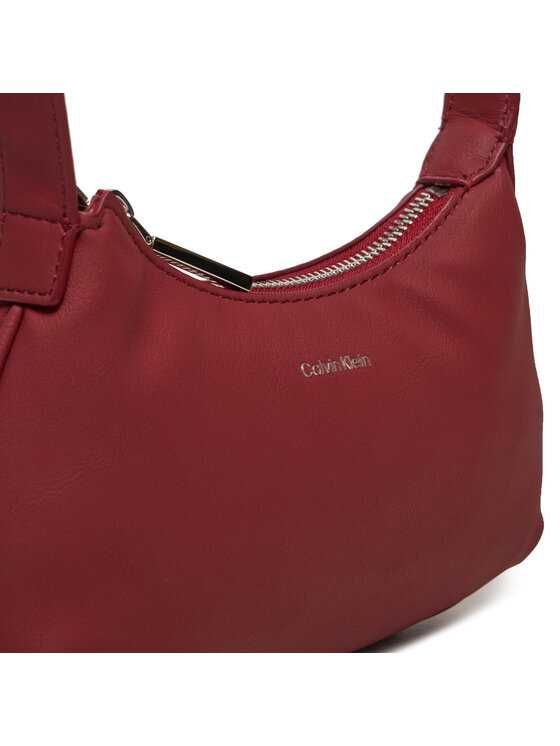 Чанта Calvin Klein, цвят бордо, нова