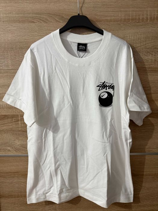 Tricou Stussy x Nike Alb 8ball marimea S