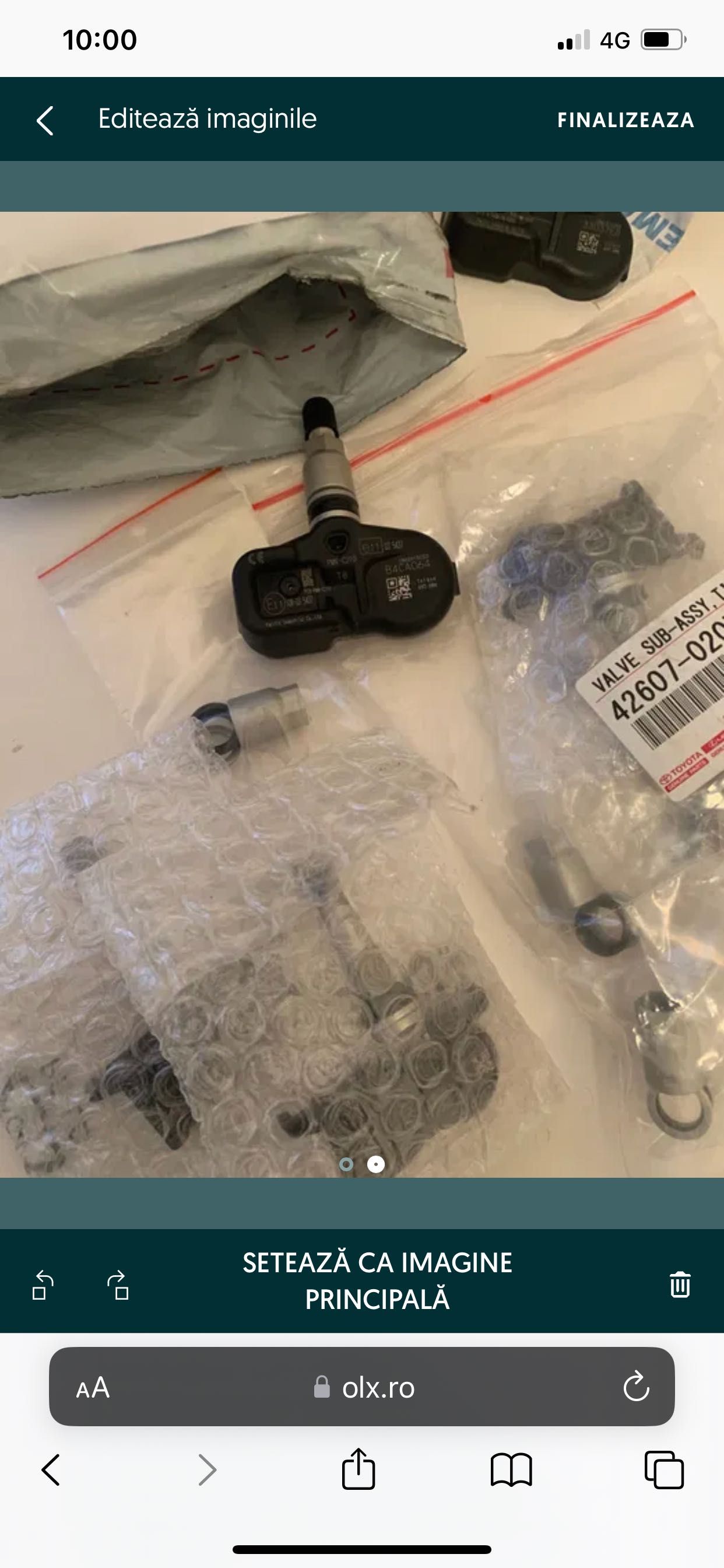 Senzori presiune roți TPMS/elementi baterie/prezoane pt Toyota Lexus