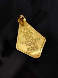 (Ag41) Medalion aur 24K b1582.43