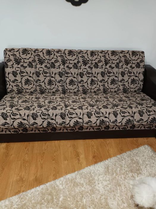 Canapea rabatabila + 2 fotolii