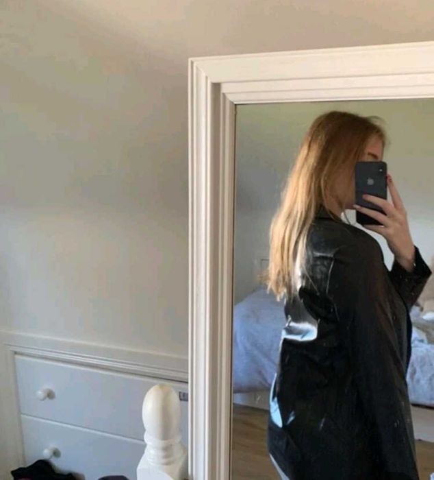 Sacou de piele nou, marimea S (36)