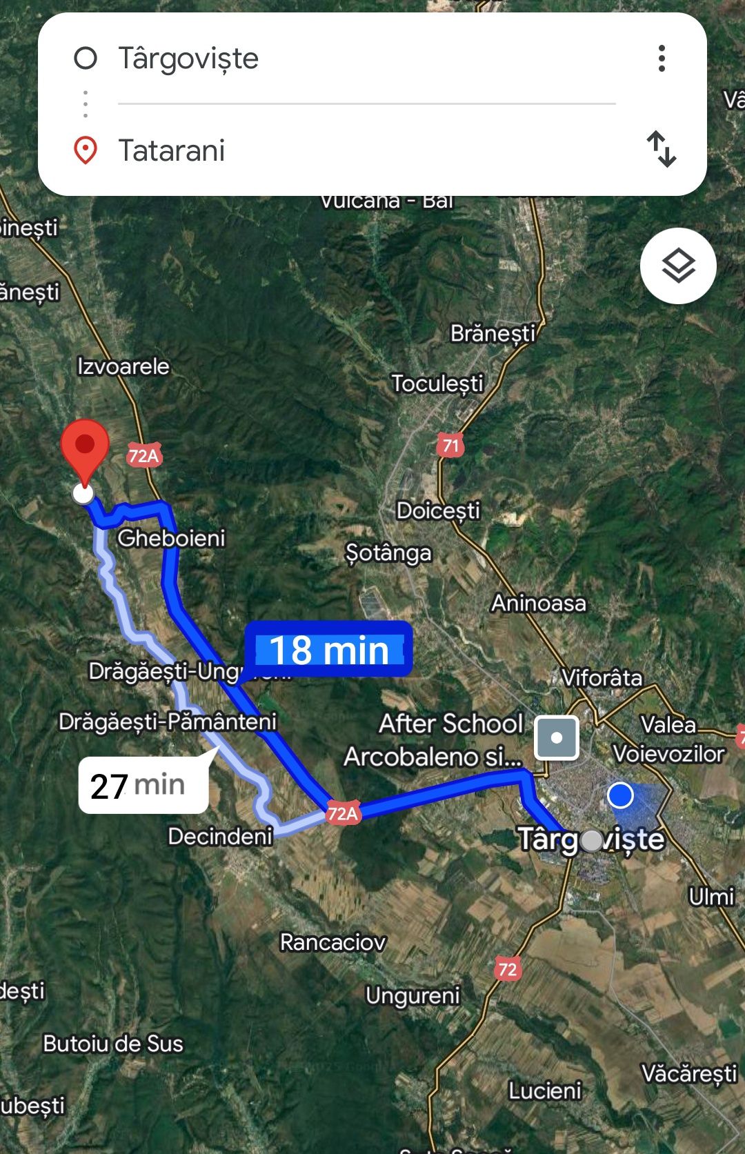 Teren intravilan 2400mp Tătărani Dâmbovița