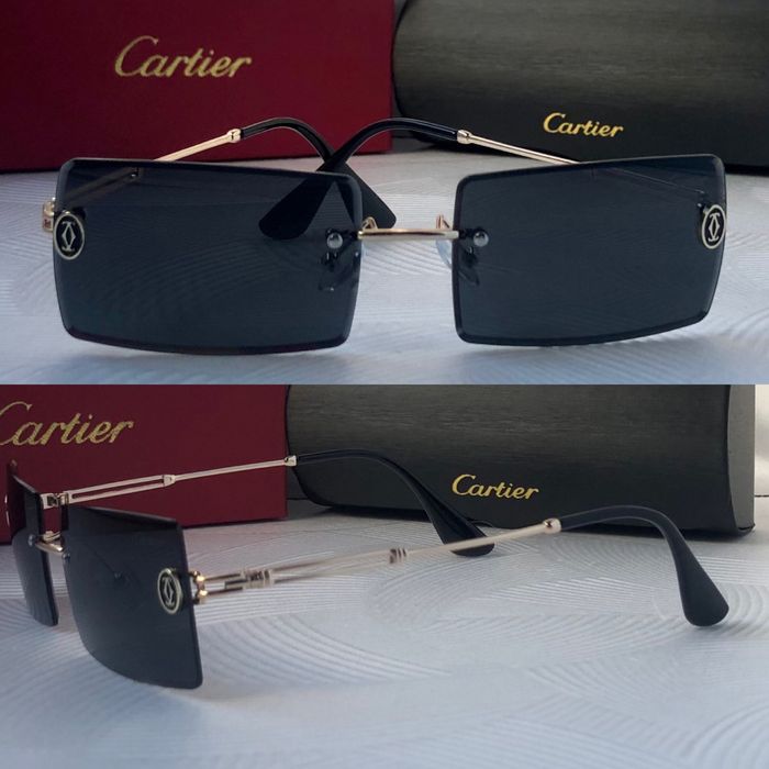 Мъжки слънчеви очила правоъгълни 3 цвята черни кафяви сини