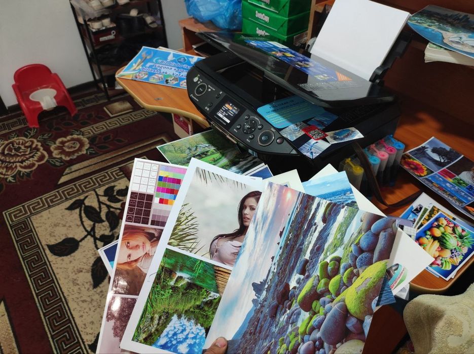 Epson 615 Kopya skanerli 6ta rangli dyuzi 100%tiniq ekranli sensorli