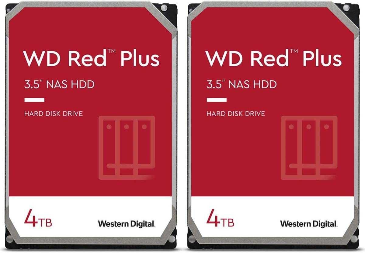 WD Red Plus 4Tb Box. Новые! Количество! CMR 5400 RPM, 256MB Cache.