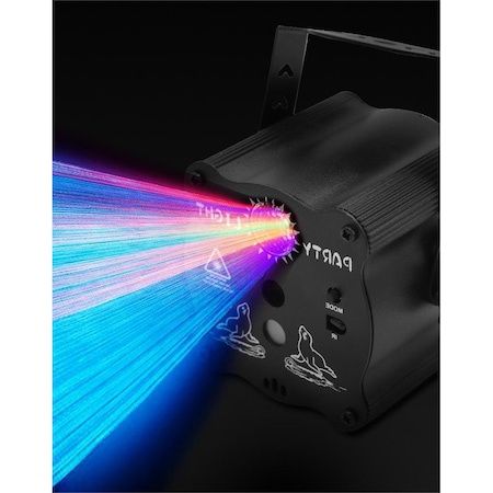 Proiector de lumini disco,RGB, 8W, LÁSER+LED, telecomanda,nou
