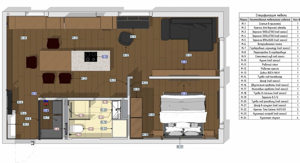 Чертежи, рабочий проект, визуализация, Revit, AutoCAD