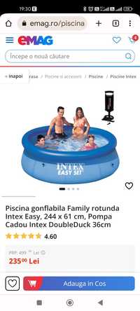 Piscina INTEX rotunda plus prelata