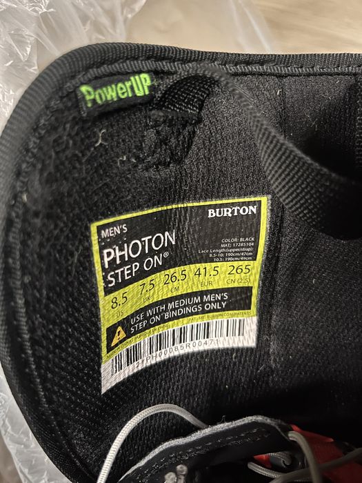 Burton Step On boots 41.5 + legaturi Step on