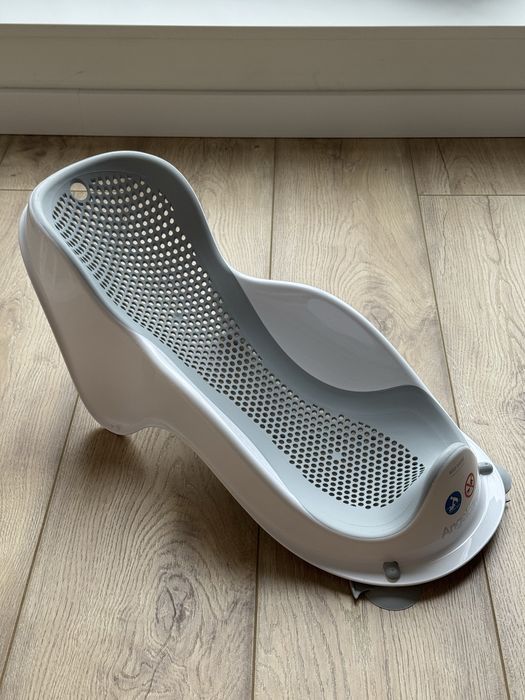 Мини подложка за къпане Angelcare - 0-6 месеца, сива