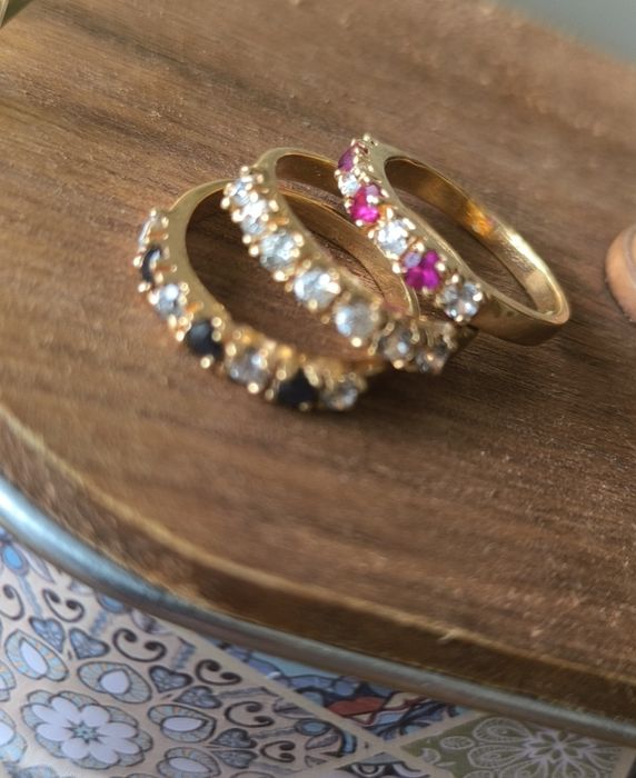 Trei inele aur 14k