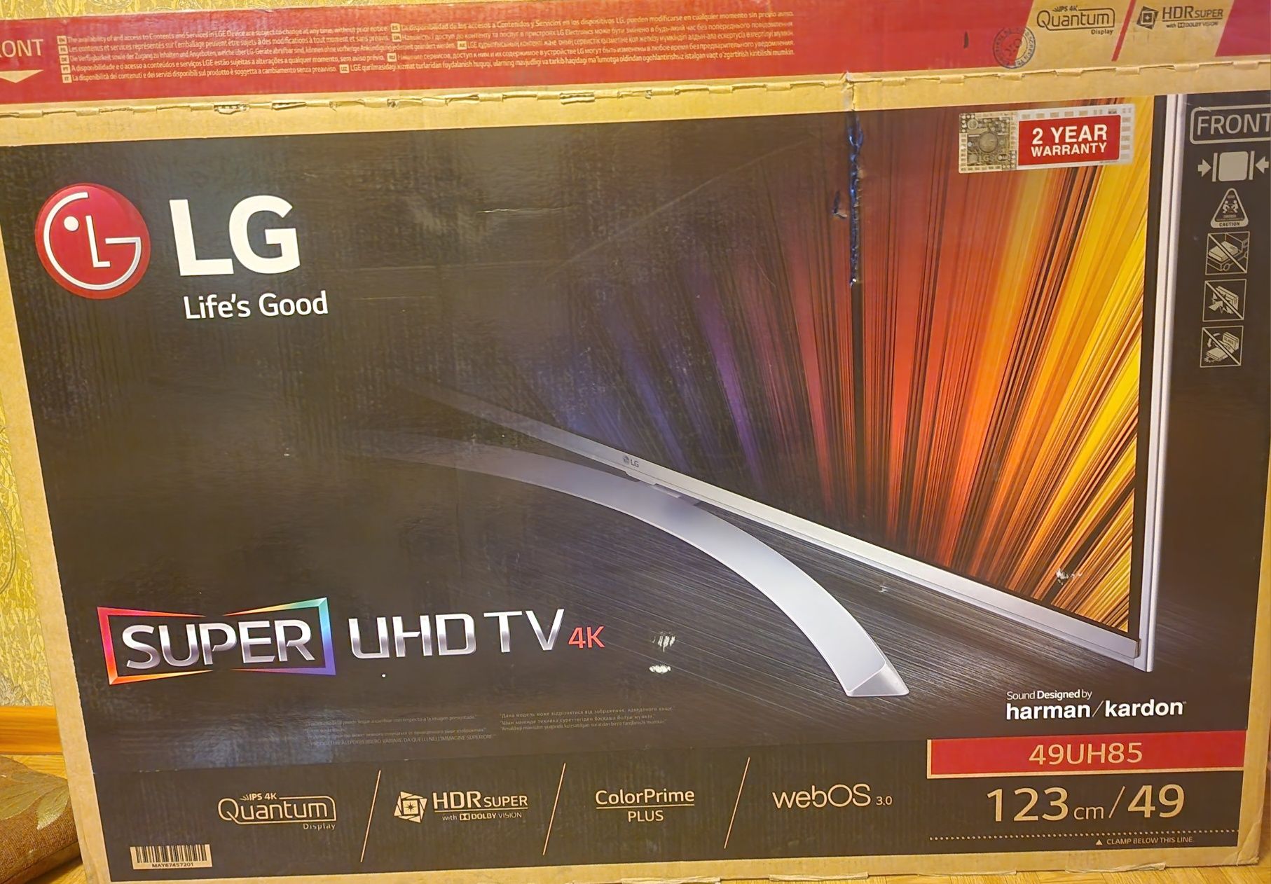 телевизор LG SUPER UHD 49UH850v 4K и 3D