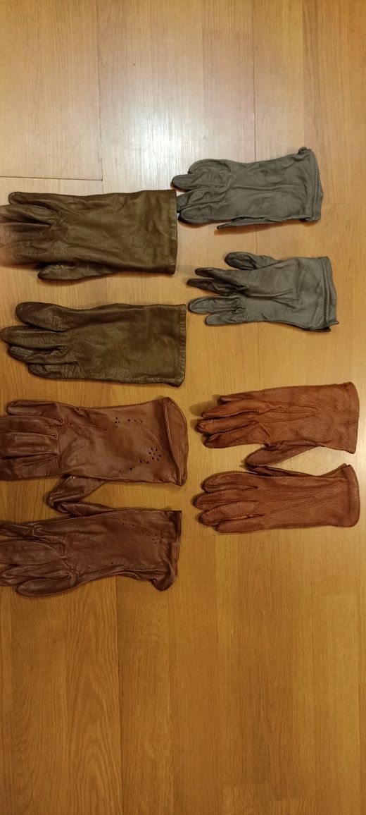 Дамски ръкавици естествена кожа