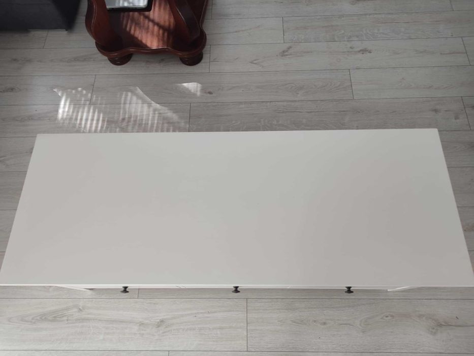 Поставка за телевизор . Бял с три отделни шкафа