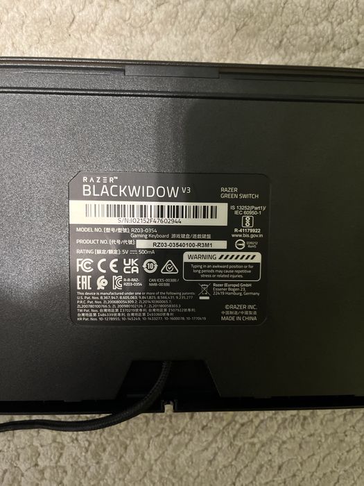 Vand tastatura gaming Razer Black widow V3