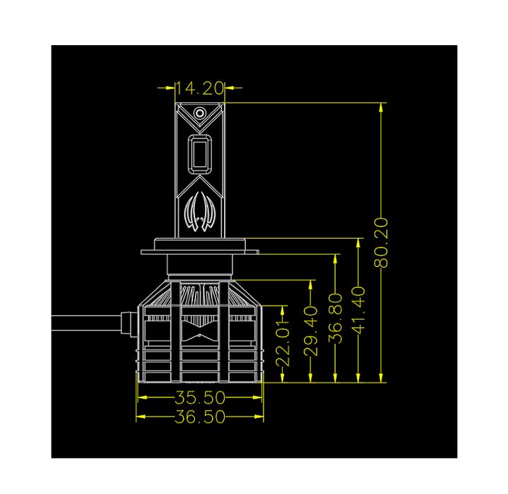 Комплект от 2 броя led лед диодни крушки h4 х4 12v 150w 15000lm за фар
