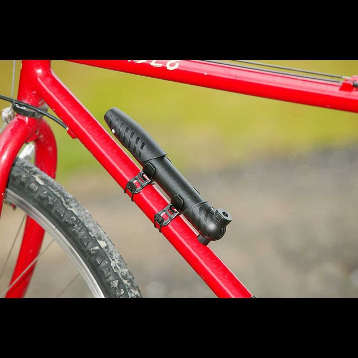 Телескопична мини помпа DUO за велосипед / колело, Държач за рамка
