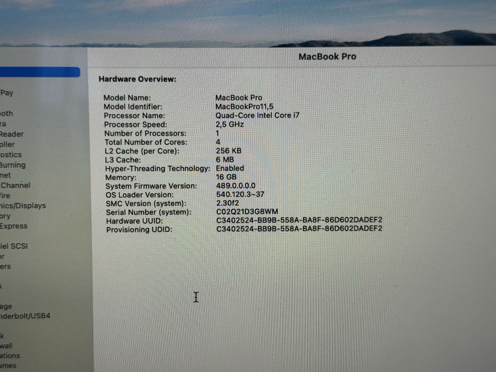 Macbook Pro 15” 2015 1TB
