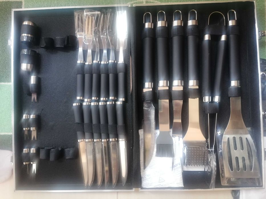 Set masa și scaune terasă, trusă grătar