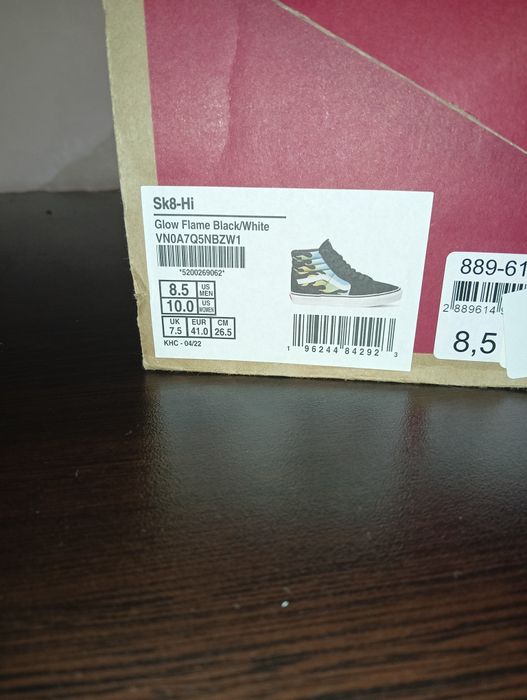 Vans SK8 HI Glow Flame