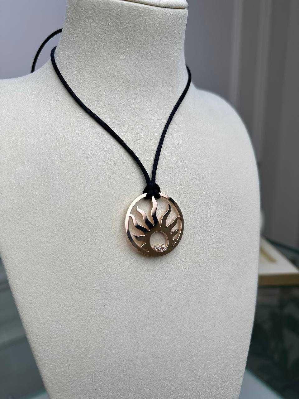 кулон Сhopard happy diamonds pendant