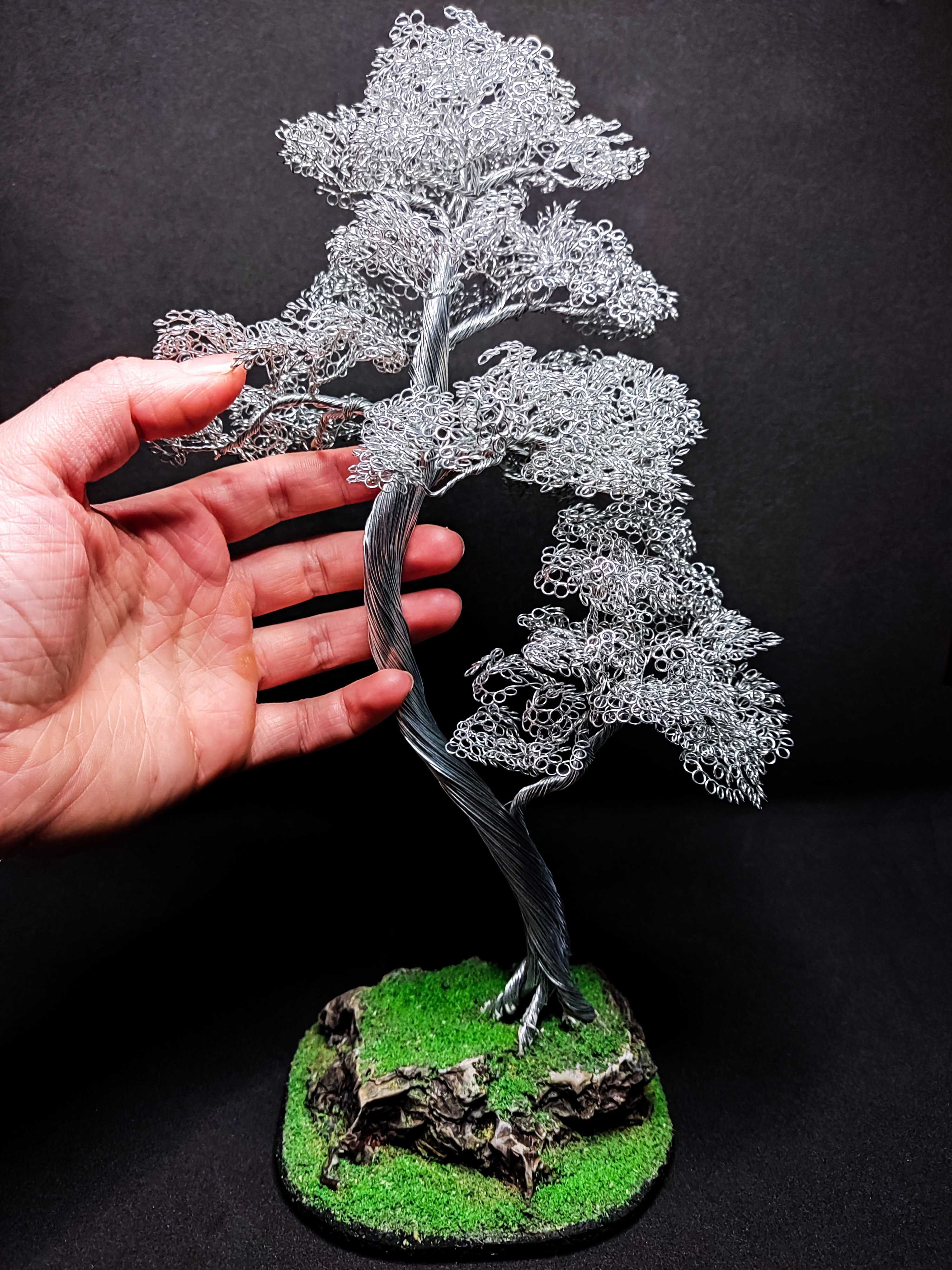 Bonsai din sârmă de oțel - 30 cm