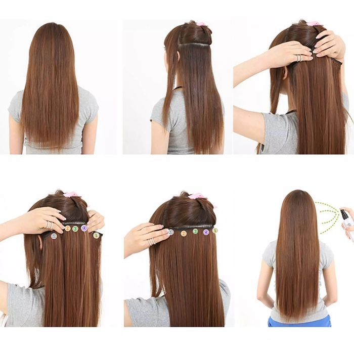 Extensie par OMBRE GRi par kanekalon imita foarte bine parul natural