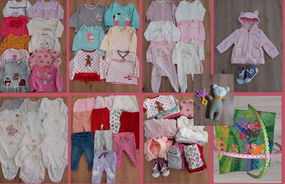 Маркови бебешки дрешки за момиченце 3-6м.