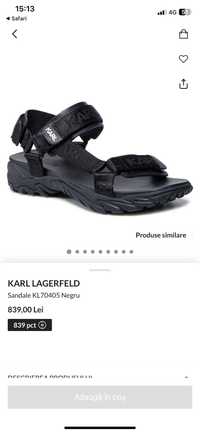 Vand sandale Karl Lagerfeld 42