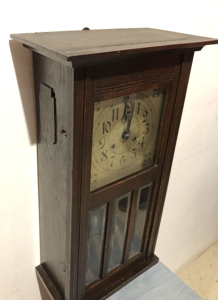 Pendulă Vintage din Lemn; Ceas Vechi Perete