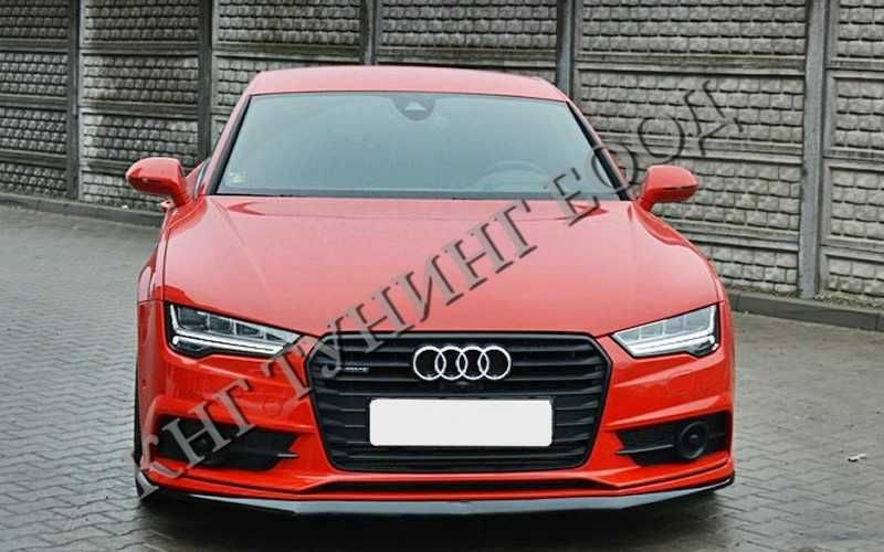 Преден лип спойлер за ауди а7 с лайн / audi a7 s line lip spoiler