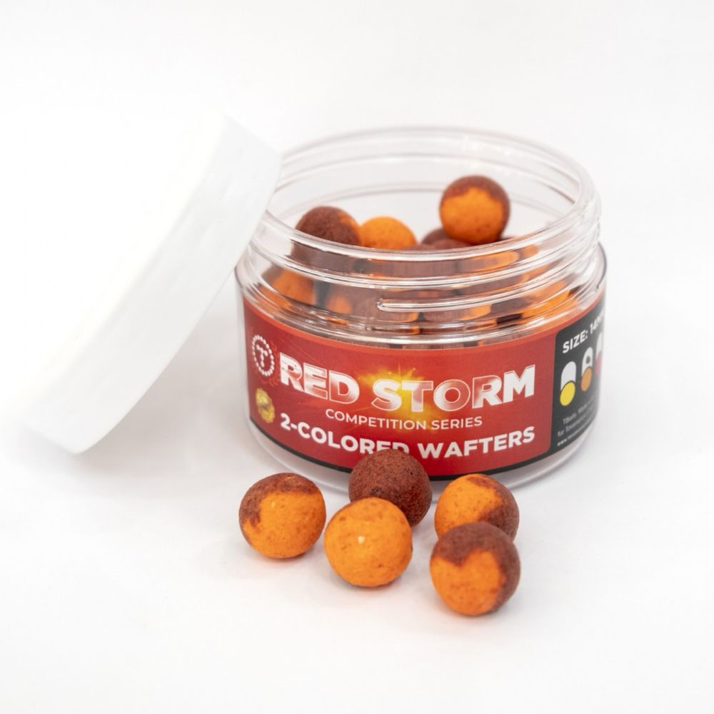 Топчета за стръв T-BAITS RED STORM 2-Colored Wafters 14mm