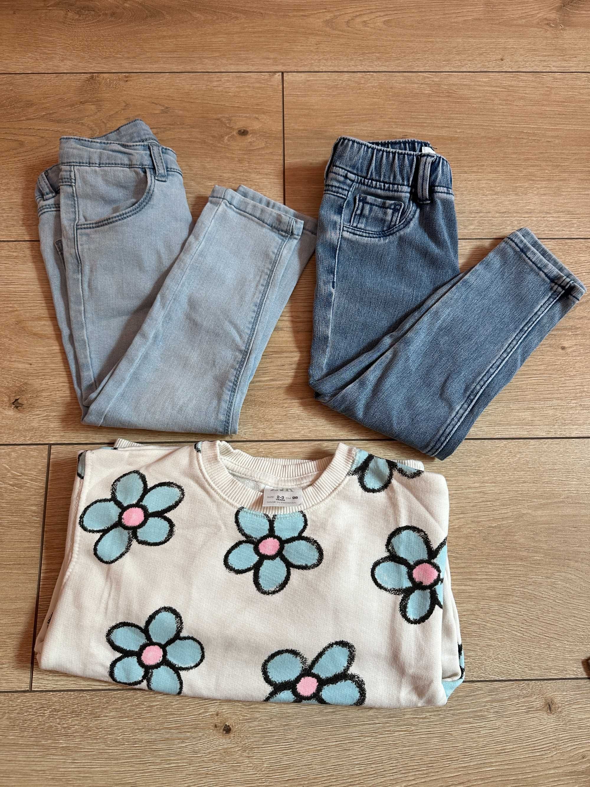 Комплекти суичър и клин Zara, 2-3г/98; суичър и дънки Zara,  2-3г/98